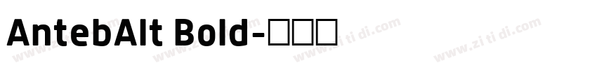 AntebAlt Bold字体转换
